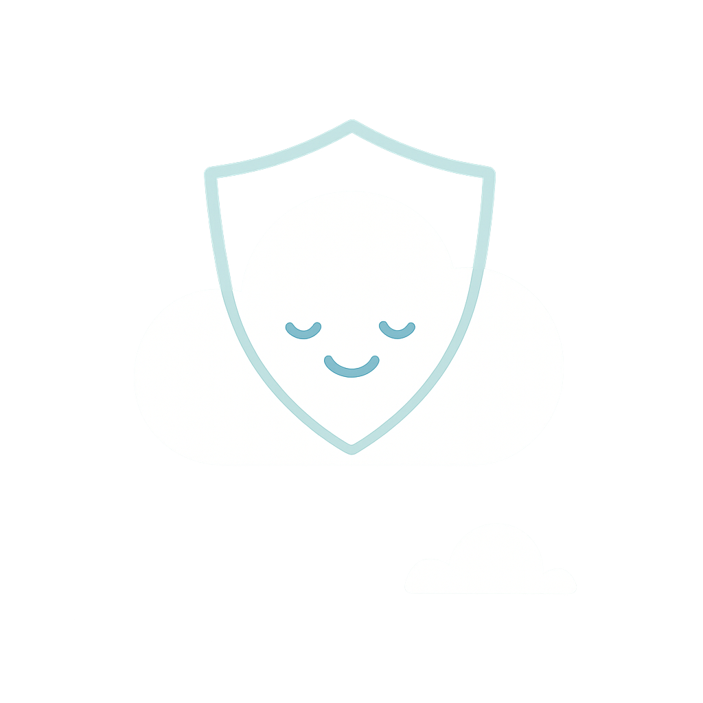 Privacy-focused cloud service illustration